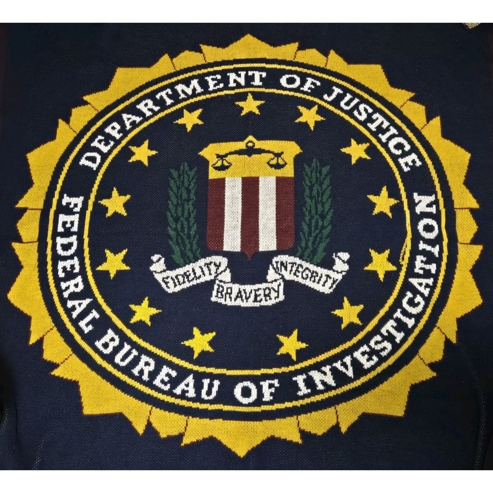 Dept.‎ Of Justice FBI Blanket Throw 60x50 Blanket the World USA Excellent!